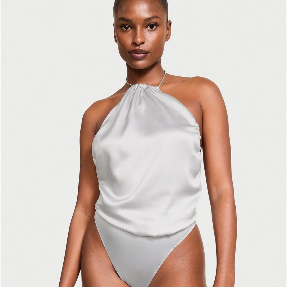 Victoria's Secret Silver Bodysuit - Picture 1 of 2